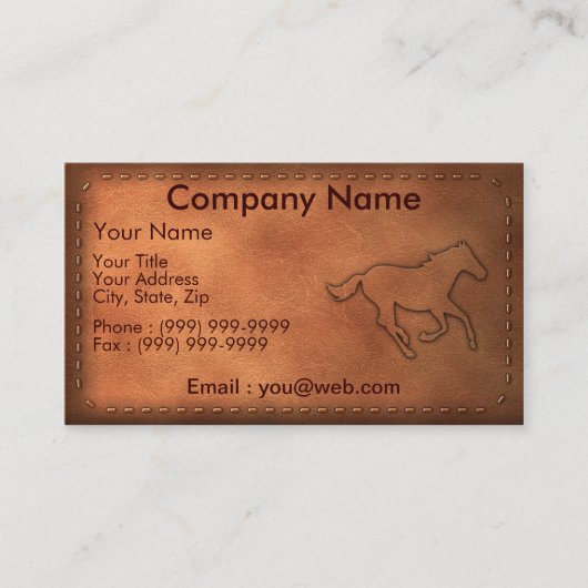 Pony Express Visitekaartje (Voorkant)