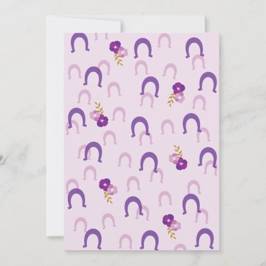 Pony Feestmeisje Kaart (Achterkant)