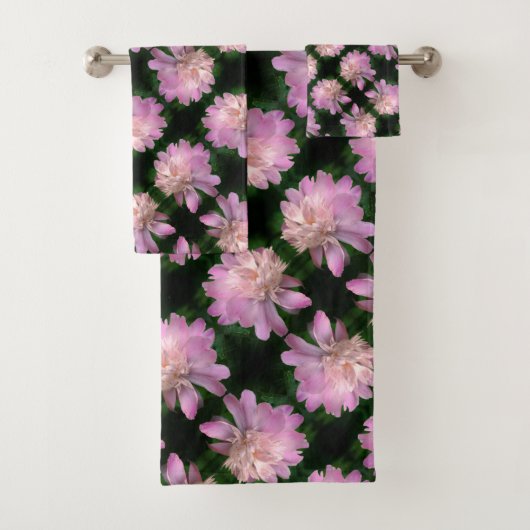 Pony Flower in Bloom Natuur Pattern Bad Handdoek (Insitu)