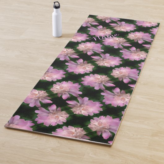Pony Flower in Bloom Natuur Pattern gepersonalisee Yogamat (In situ)
