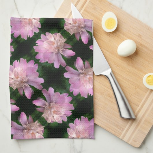 Pony Flower in Bloom Natuur Pattern Theedoek (Quarter Fold)