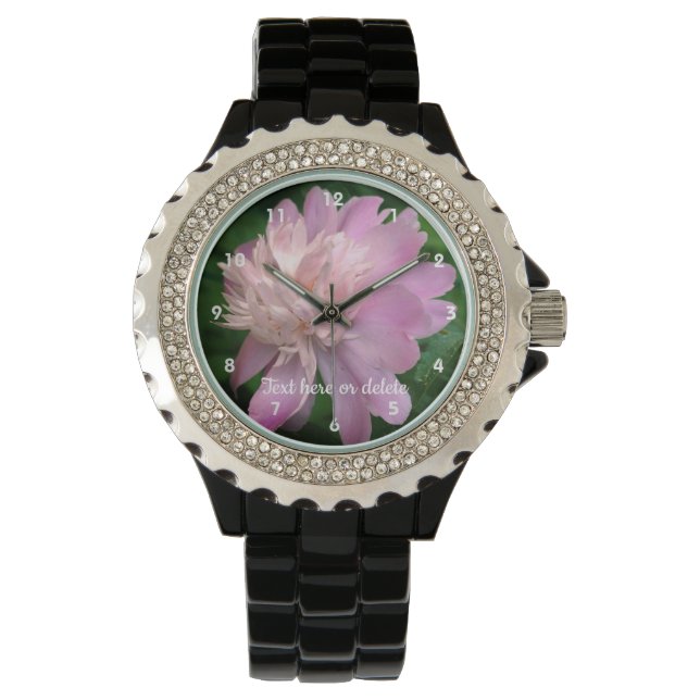 Pony Flower in Bloom Personalized Horloge (Voorkant)
