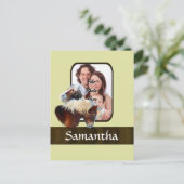 Pony-fotosjabloon Briefkaart (Staand voorkant)