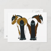 Pony hart briefkaart (Voorkant / Achterkant)