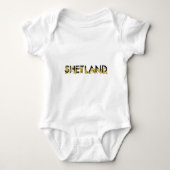 Pony in de letters SHETLAND Romper (Voorkant)