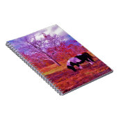 PONY IN EEN RAINBOW gekleurd veld Notitieboek (Rechterzijde)