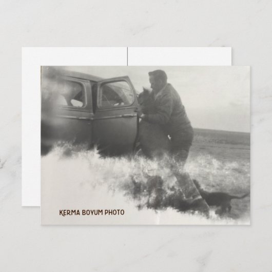 Pony in het Briefkaart van de auto (Voorkant / Achterkant)