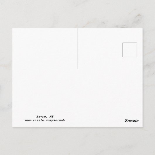 Pony in het Briefkaart van de auto (Achterkant)