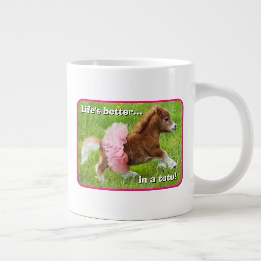Pony in Tutu Grote Koffiekop (Rechts)