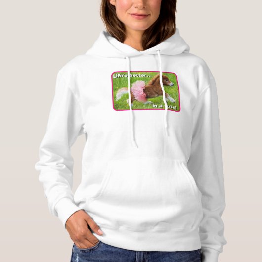 Pony in Tutu Hoodie (Voorkant)