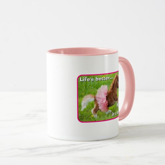 Pony in Tutu Mok (Voorkant rechts)