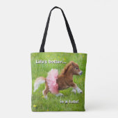 Pony in Tutu Tote Bag (Achterkant)