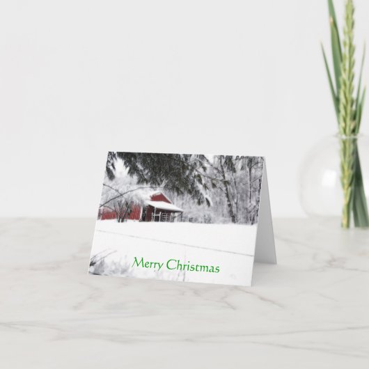 Pony Kerst Feestdagen Kaart (Voorkant)