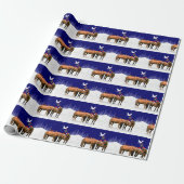 Pony kerstfeest inpakpapier (Uitgerold)