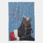  Pony keukenhanddoeken voor kerst (Verticaal)