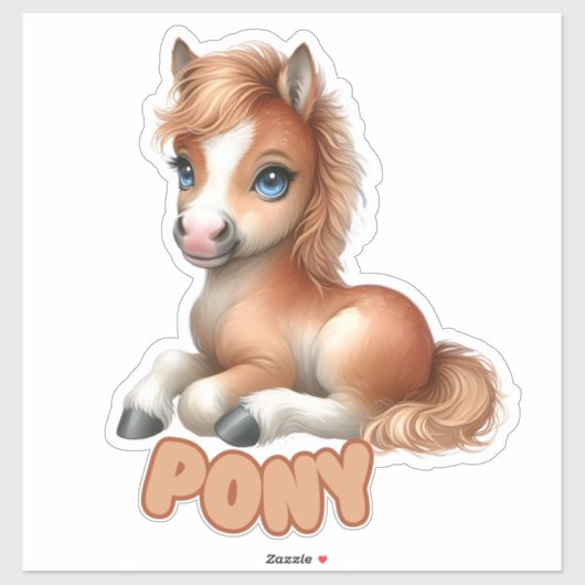 PONY - KINDERDAGVERBLIJF STICKER (Vel)