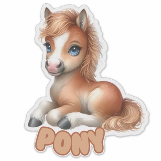 PONY - KINDERDAGVERBLIJF STICKER (Voorkant)
