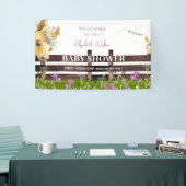 Pony Lavendel Wildflower Baby shower Welkom Spandoek (Beurs)