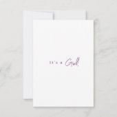 Pony Lavender Baby shower Bericht Dank u Bedankkaart (Achterkant)