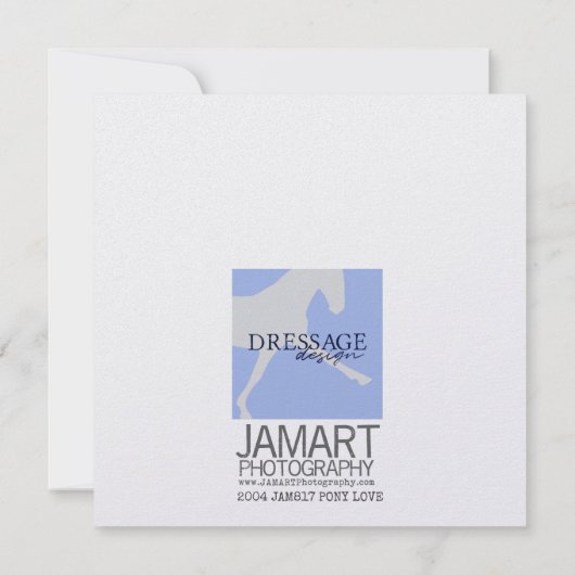 PONY LOVE 5.25 x 5.25 card Kaart (Achterkant)