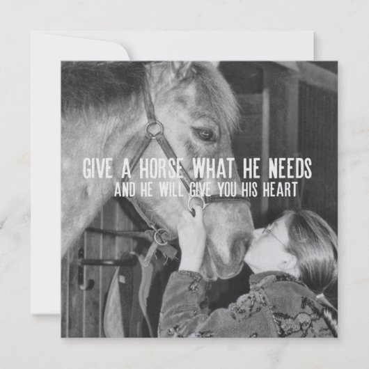 PONY LOVE 5.25 x 5.25 kaart (Voorkant)