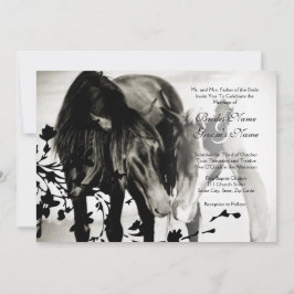 Pony Love Wedding Invitation Kaart
