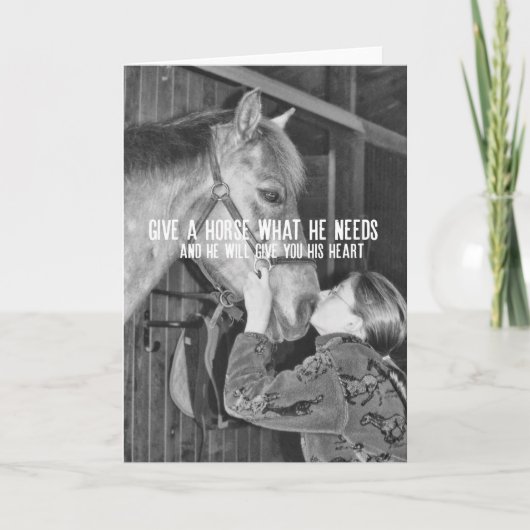 PONY LOVE WENSKAART BEDANKKAART (Voorkant)