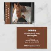 Pony met gemberkleurige vacht op boerderij Gewoon  Notitiekaartje (Voorkant / Achterkant)