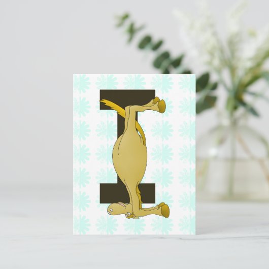 pony monogram I zazzle no shadow.png Briefkaart (Staand voorkant)
