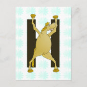Pony-monogram letter H gepersonaliseerd Briefkaart (Voorkant)