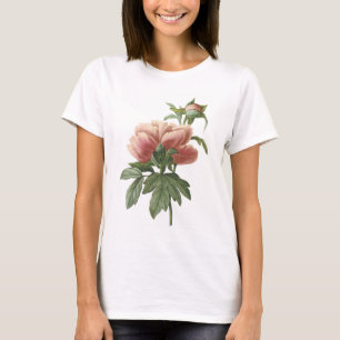 pony (Paeonia sp.) van Redouté T-shirt