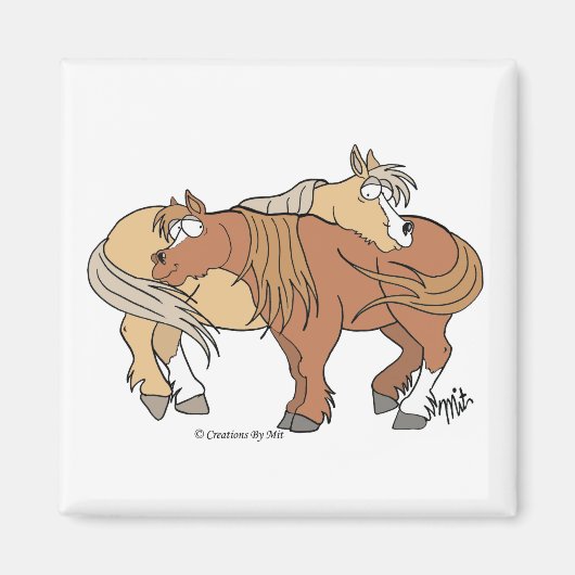 Pony Pals Magnet - Wit (Voorkant)