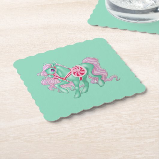 Pony Paper-Onderzetter Kartonnen Onderzetters (Gebogen)