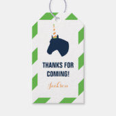 Pony Party Gepersonaliseerde Gift Label Groen Cadeaulabel (Voorkant)