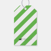 Pony Party Gepersonaliseerde Gift Label Groen Cadeaulabel (Achterkant)