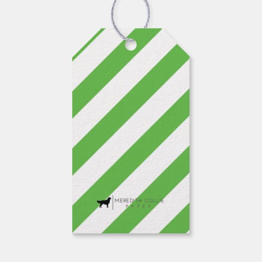 Pony Party Gepersonaliseerde Gift Label Groen Cadeaulabel (Achterkant)