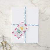 Pony Party Gepersonaliseerde Gift Label Roze Cadeaulabel (Met Touw)