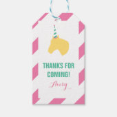 Pony Party Gepersonaliseerde Gift Label Roze Cadeaulabel (Voorkant)