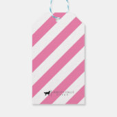 Pony Party Gepersonaliseerde Gift Label Roze Cadeaulabel (Achterkant)