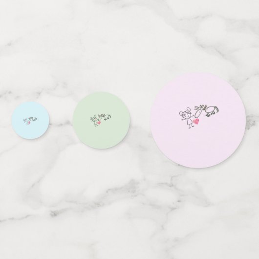 Pony Party Tischkonfetti für Pferdemädchen Confetti (Achterkanten)