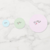 Pony Party Tischkonfetti, Pferdemädchen Geschenk Confetti (Achterkanten)