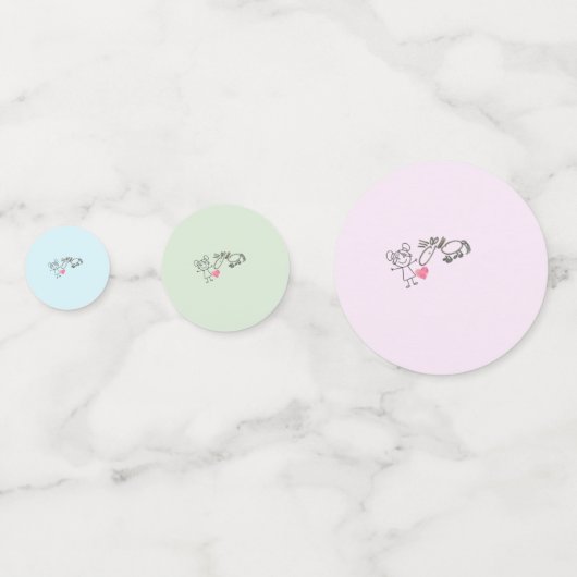 Pony Party Tischkonfetti, Pferdemädchen Geschenk Confetti (Achterkanten)