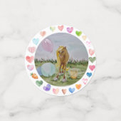 Pony Party Tischkonfetti, Pferdemädchen Geschenk Confetti (Kleine voorkant)