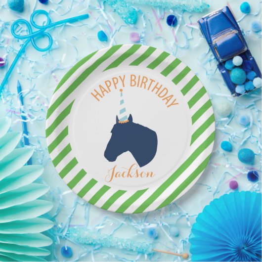Pony persoonlijk papier Bord groen (Feest)