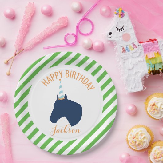 Pony persoonlijk papier Bord groen (Feest)