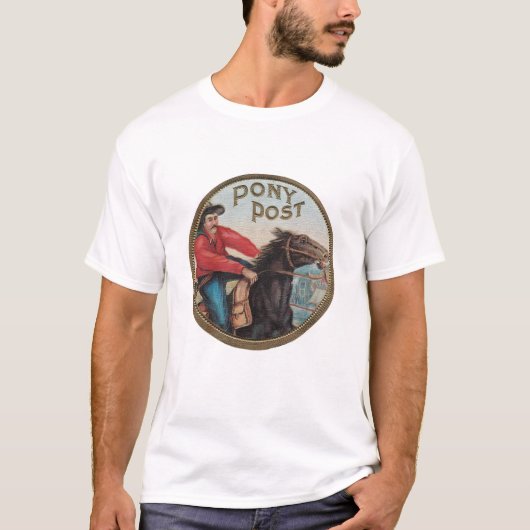 Pony Post organische T T-shirt (Voorkant)