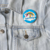 Pony Power Unicorn Classic Button (In situ)