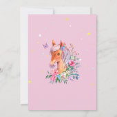  Pony Rainbow Stars Verjaardag Kaart (Achterkant)