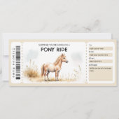 Pony Ride Gift Certificate Kaart (Voorkant)