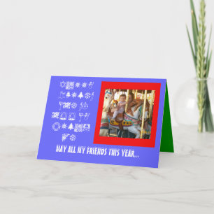 Pony Ride-kaart Feestdagen Kaart